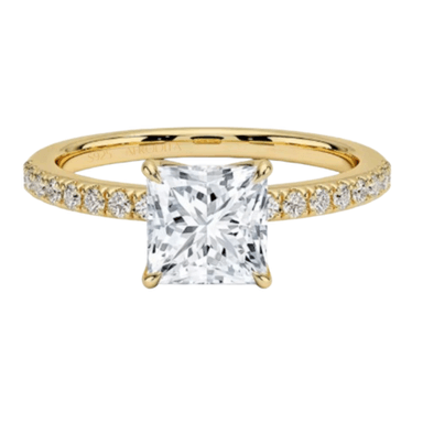 ANILLO DE COMPROMISO AFRODITA 368 PLATA MACIZA BAÑADO EN ORO