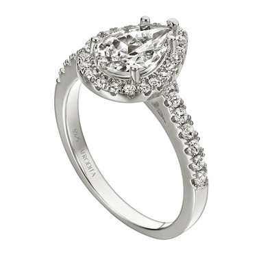 ANILLO DE COMPROMISO AFRODITA 369 PLATA MACIZA BAÑADO EN ORO BLANCO