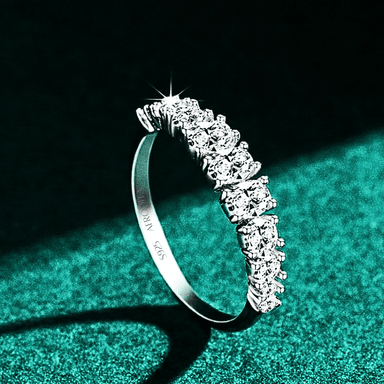 ANILLO CHURUMBELA XL AFRODITA 376 PLATA MACIZA BAÑADO EN ORO BLANCO