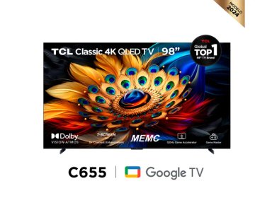 TELEVISOR SMART TV TCL 98' GOOGLE TV C655 QLED 4K ULTRA HD