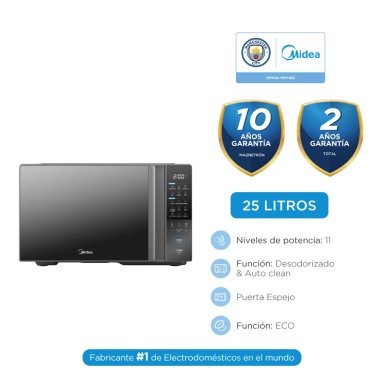 HORNO MICROONDAS MIDEA  MMDT09S4MG-PE TASTEXPRESS 25L SILVER
