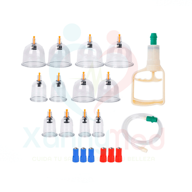 KIT DE VENTOSAS ACRILICAS - 12 PIEZAS