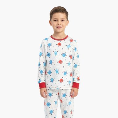 PIJAMA NIÑO RIB COVERT CRAZY MONSTER - INGA PIJAMAS