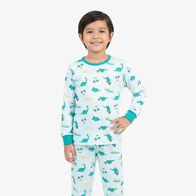 PIJAMA NIÑO RIB COVERT DINO TREASURE - INGA PIJAMAS