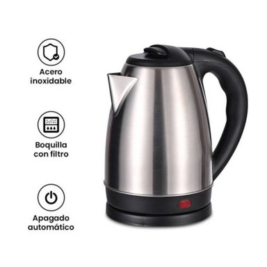 HERVIDOR ELÉCTRICO DE ACERO INOXIDABLE 2 LITROS
