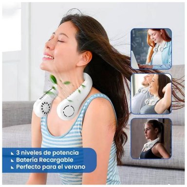 VENTILADOR DE CUELLO PORTÁTIL 3 VELOCIDADES - 3