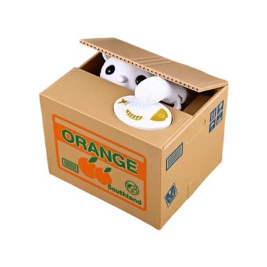 ALCANCIA MULTICOLOR GATITO ROBA MONEDA AUTOMATICO