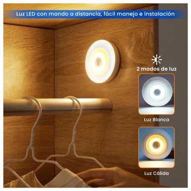 SET 3 LUCES LED CONTROL REMOTO INALAMBRICO - 2