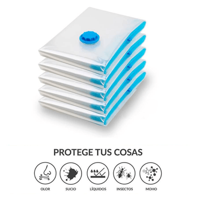 BOLSAS COMPRESORAS AL VACÍO PACK X 5 UNIDADES