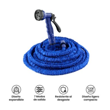 MANGUERA EXPANDIBLE HASTA 30 METROS MULTIUSOS