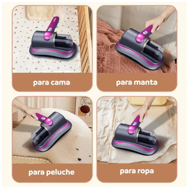 ASPIRADORA INALÁMBRICA DE MANO ANTI ÁCAROS CON LUZ UV - 3