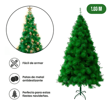 ÁRBOL NAVIDEÑO PINO 1.80 M