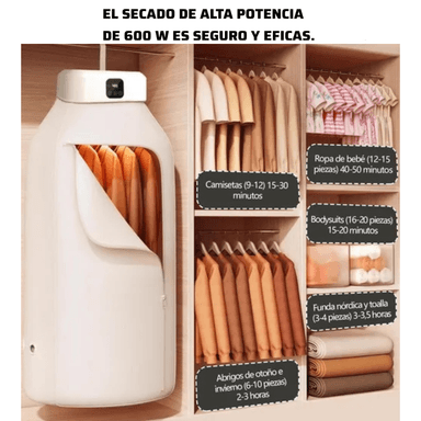SECADOR DE ROPA ELÉCTRICA PORTÁTIL - 4