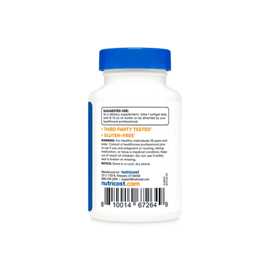 SUPLEMENTOS NUTRICOST K2 MK7 100MCG 240 SOFTGELS - 4