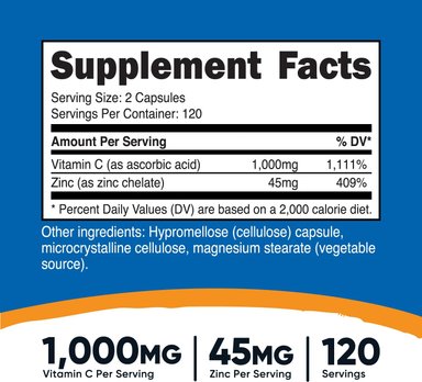 VITAMINA NUTRICOST C 1000 MG 120 CAPSULAS VITAMIN C - 2