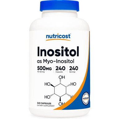 SUPLEMENTOS NUTRICOST INOSITOL EN FORMA DE MYO INOSITOL 500 MG 240 CÁPSULAS