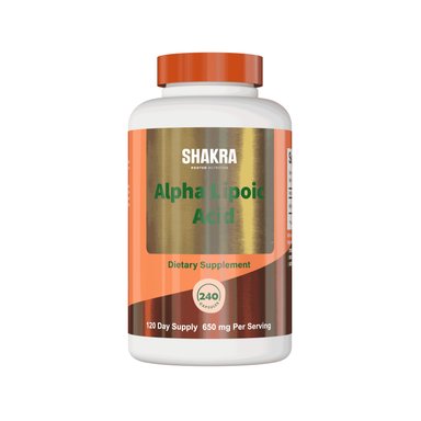 SHAKRA ACIDO ALFA LIPOICO ALPHA LIPOIC ACID 240 CAPSULES