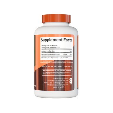 SHAKRA CITRATO DE MAGNESIO MAGNESIUM CITRATE 240 CAPSULAS - 2