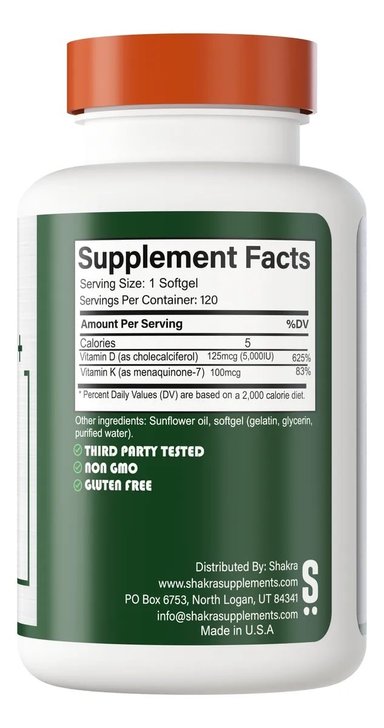 SHAKRA VITAMINA K2 D3 5000 IU - 3