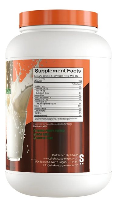 SHAKRA PROTEINA ISOLATADA DE SUERO DE LECHE SIN SABOR - 2