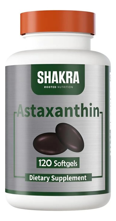 SHAKRA ASTAXANTHIN 12MG ASTAXANTINA 120 CAPSULAS GEL NATURAL - 1