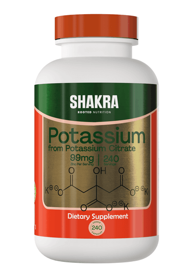 SHAKRA CITRATO DE POTASIO POTASSIUM CITRATE 240 CAPSULAS