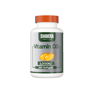 SHAKRA VITAMINA D3 1000 IU COLECALCIFEROL 240 CÁPSULAS