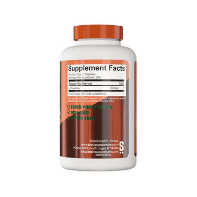 SHAKRA L-TEANINA 200MG 240 CAPSULAS - 2