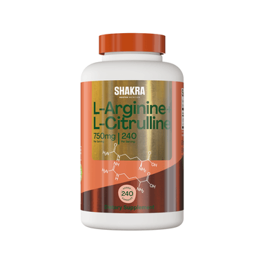 SHAKRA L-ARGININA + L-CITRULINA 750MG 240 CAPSULAS
