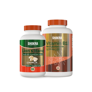 ENERGÍA COGNITIVA Y ÁNIMO (VITAMIN B12 + LION'S MANE MUSHROOM )