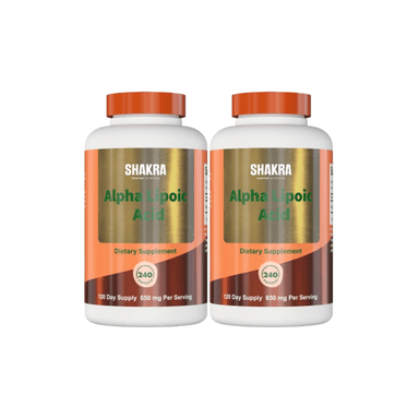 PACK X2 SHAKRA ACIDO ALFA LIPOICO ALPHA LIPOIC ACID 240 CAPSULES - 1