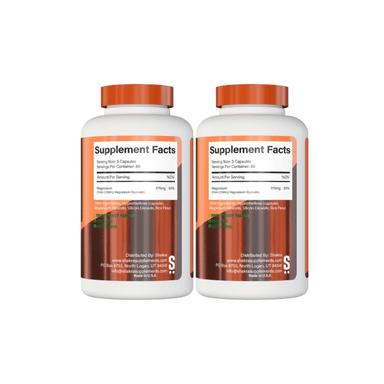 PACK X2 SHAKRA MAGNESIO GLICINATO MAGNESIUM GLYCINATE 240 CAPSULAS - 2