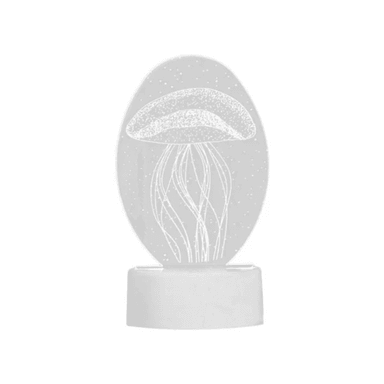 LÁMPARA NOCHE VECA IMPORTADORES MEDUSA BLANCO ACRILICA 3D