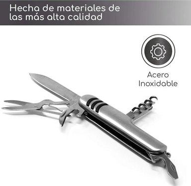 NAVAJA VECA IMPORTADORES ACERO INOXIDABLE DE BOLSILLO MULTIFUNCION 11 EN 1 - 3