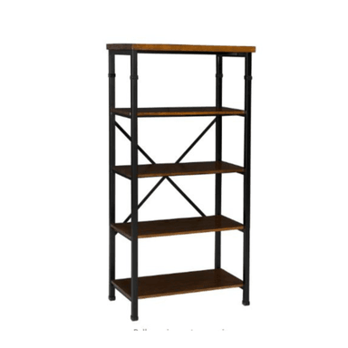 ESTANTE LINON NEGRO RUSTICO 4 NIVELES