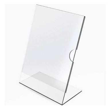 PORTAFOLLETO ACRILICO A4 FORMA DE L