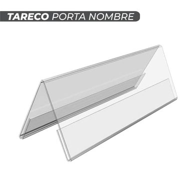 TARECO PORTA NOMBRE DE ACRILICO - 25 CM