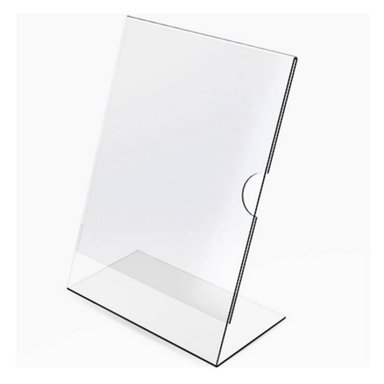 PORTAFOLLETO DE ACRILICO A5 - FORMA DE L