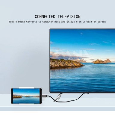 CABLE HUBB TIPO C A HDMI 4K 30HZ CON CARGA USB ANDROID MACBOOK WINDOWS - 5