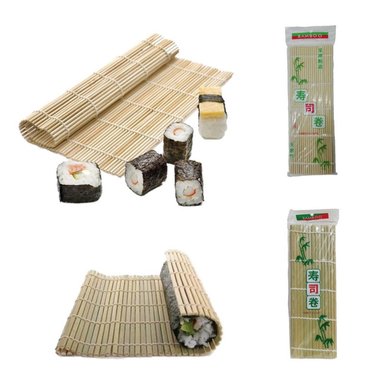 SET UTENSILIOS ROLLER PRO 2U ESTERILLA GRUESA DELGADA MAKIS SUSHI