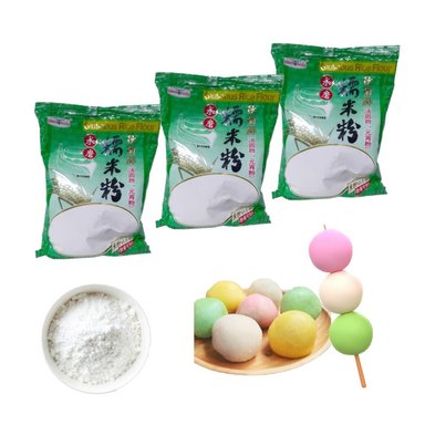 HARINA ARROZ GLUTINOSO QIU JU CONTENIDO 400GR PACK 3U