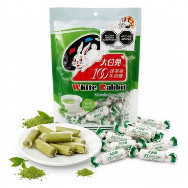 CARAMELOS CREMOSO DE LECHE Y MATCHA WHITE RABBIT CONTENIDO 150GR - 1
