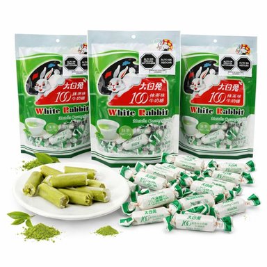 PACK CARAMELOS CREMOSO DE LECHE Y MATCHA WHITE RABBIT CONTENIDO 3U DE 150GR - 1