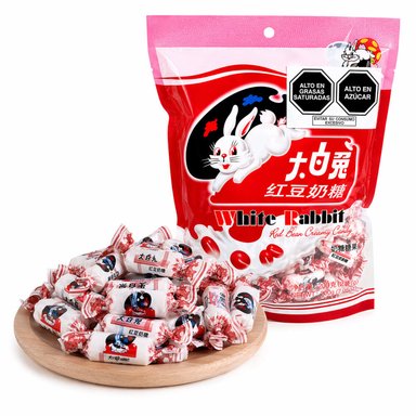 CARAMELOS CREMOSO DE FREJOL ROJO WHITE RABBIT DULCE BLANDO CONTENIDO 200GR - 1
