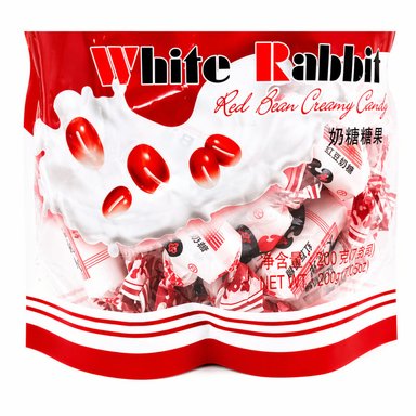 PACK CARAMELOS CREMOSO DE FREJOL ROJO WHITE RABBIT DULCE BLANDO CONTENIDO 3U DE 200GR - 2
