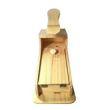LUSTRADOR DE ZAPATOS LIMPIA BOTAS EN MADERA NATURAL - 2