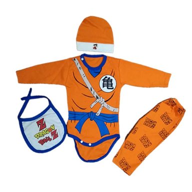 CONJUNTO PARA BEBÉ AJUAR DRAGON BALL PARA RECIÉN NACIDO