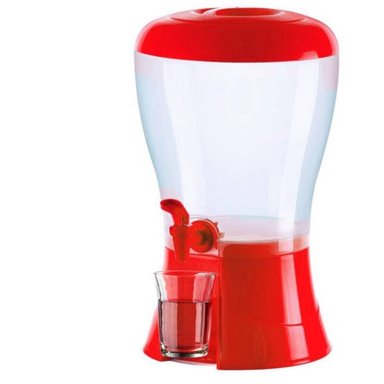 DISPENSADOR BALDE AGUA MESA ROJO 5.7 LITROS ELEGANTE