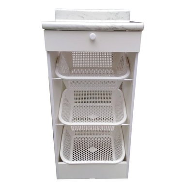 VERDULERO ATLANTA REPOSTERO ALACENA CON CESTAS Y CAJON EN BLANCO