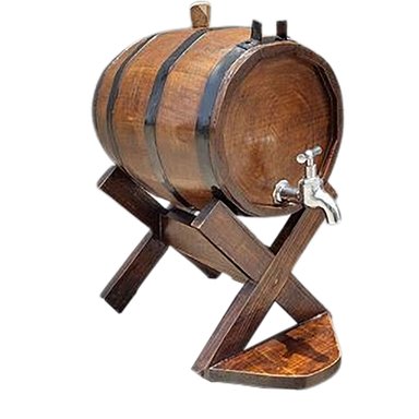 BARRIL DE VINO O CERVEZA VICCOT FUNCIONAL 5 LITRO ROBLE MARRON